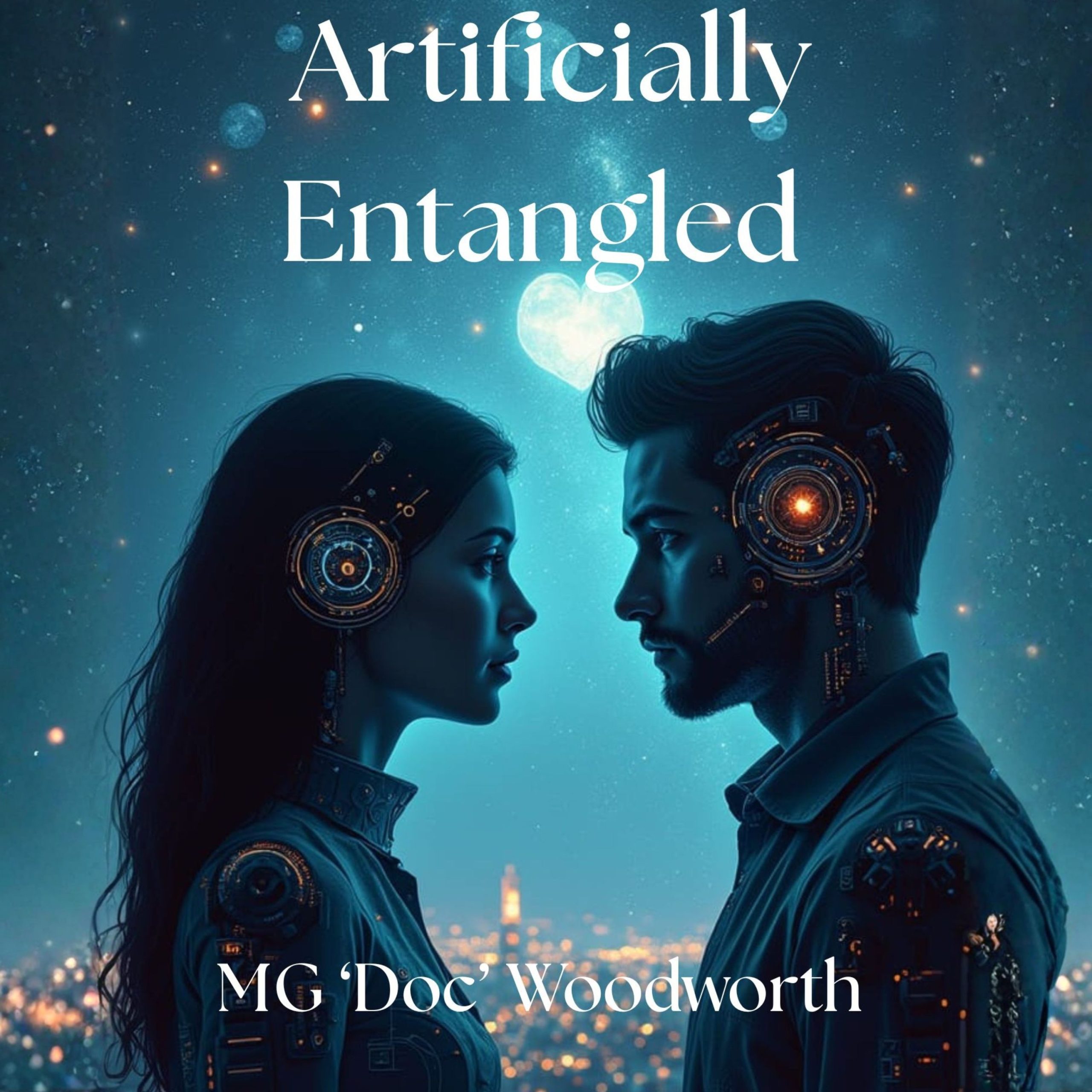 Artificially Entangled AI science fiction artwork