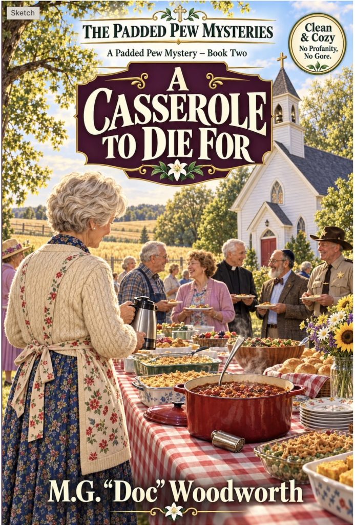 A Casserole to Die For — Padded Pew Mysteries, Book Two, by M.G. “Doc” Woodworth