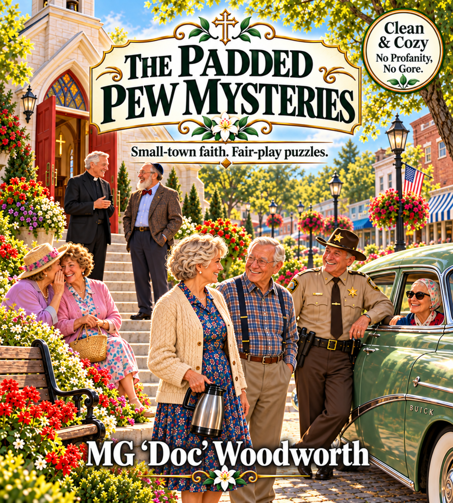 The Padded Pew Mysteries — Maggie Keller and the residents of Steadfast, Kansas